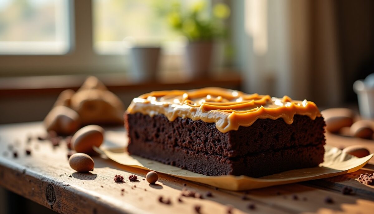 Délice fondant : Brownie au chocolat et beurre de cacahuète