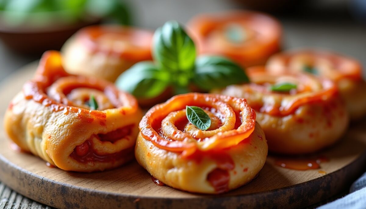 Délices roulés : découvrez les pizza rolls gourmands