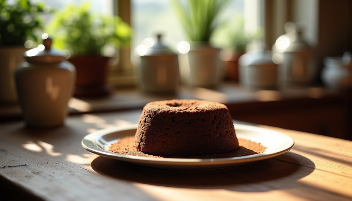 Gâteau coulant au chocolat léger sans une touche de beurre