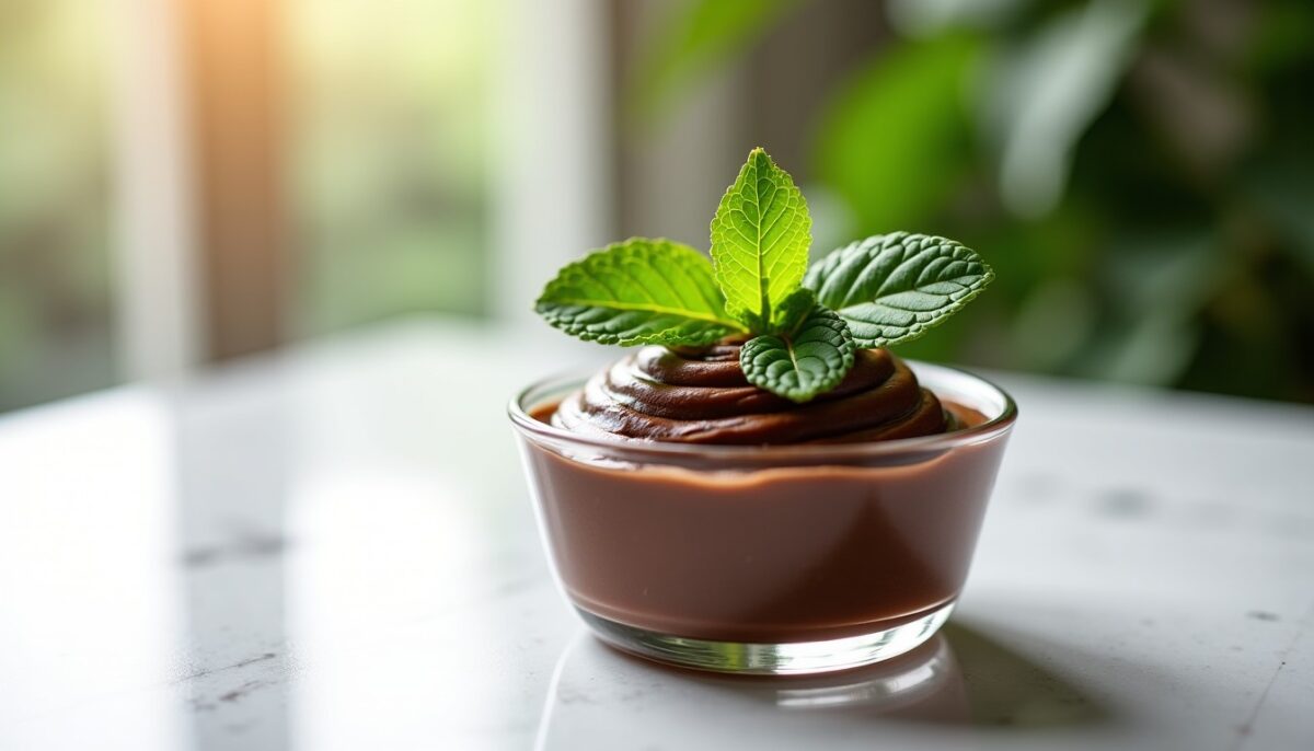 Délice Fondant : Crème au Chocolat et Fraîcheur de Menthe