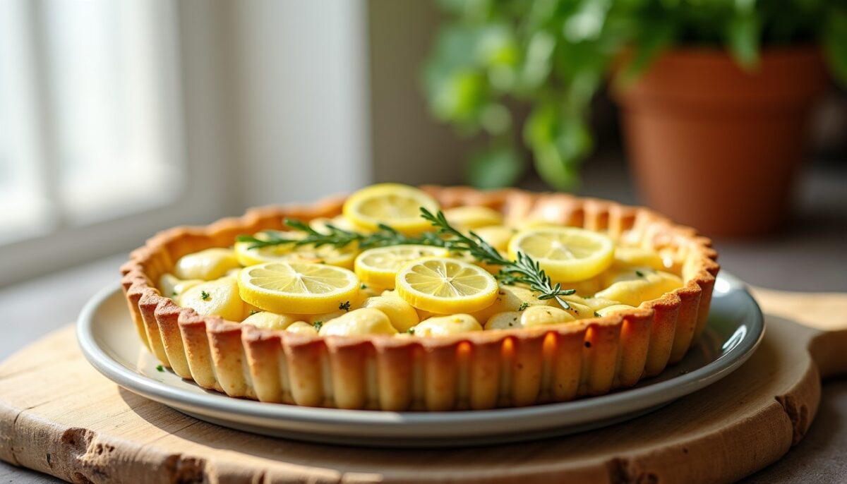 Délicieuse tarte poireau-citron : une recette saine, sans gluten ni lactose