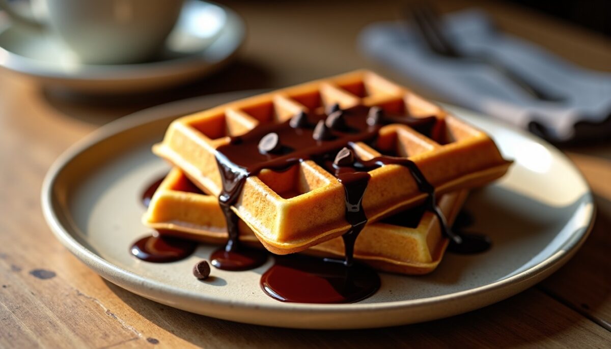 Délices croustillants : Gaufres gourmandes au chocolat fondant