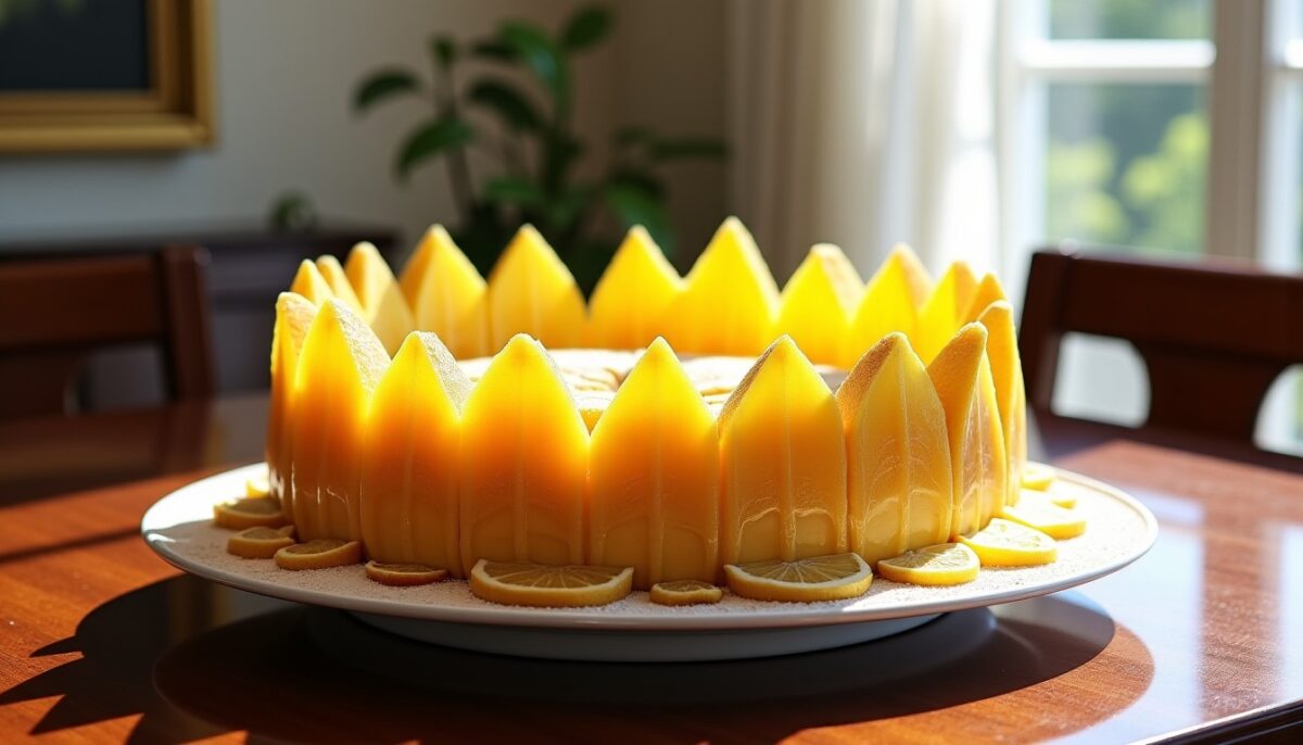 Délice royal : la couronne des rois au citron