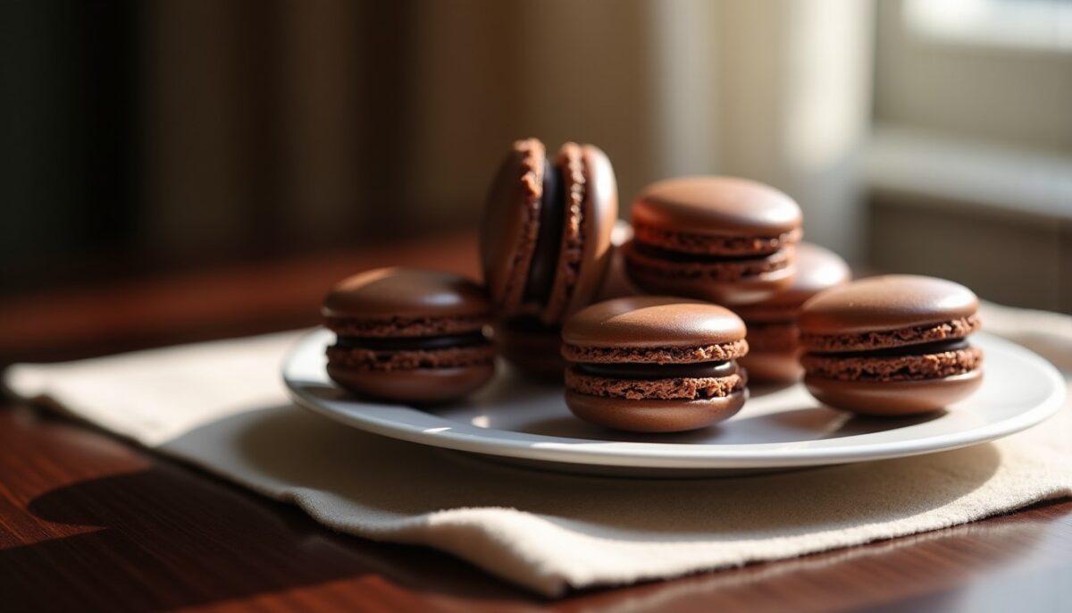 Les irrésistibles macarons au chocolat Valrhona : une explosion de saveurs raffinées
