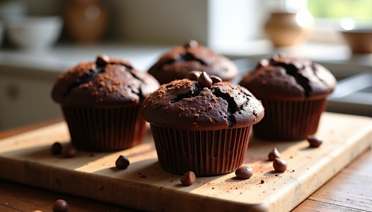 Délice chocolaté : la recette ultime des muffins au cacao intense