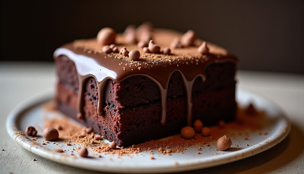 Gâteau au chocolat intense : une explosion de saveurs gourmandes